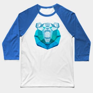 Icy Geometric Polar Bear Baseball T-Shirt